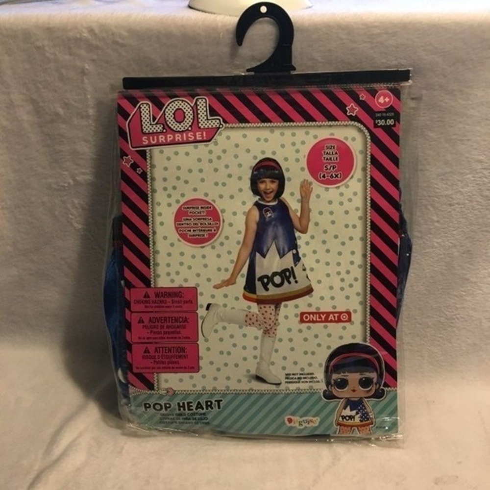 Disguise LOL Surprise Pop Heart Costume Kids Small New Deluxe Target Exclusive